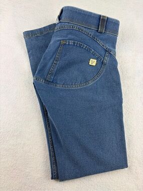 Freddy WR.UP Shaping Jeggings Small Blue Stretch Denim Lift Effect Ankle Crop